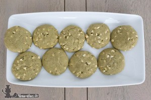 Cookies matcha chocolat blanc